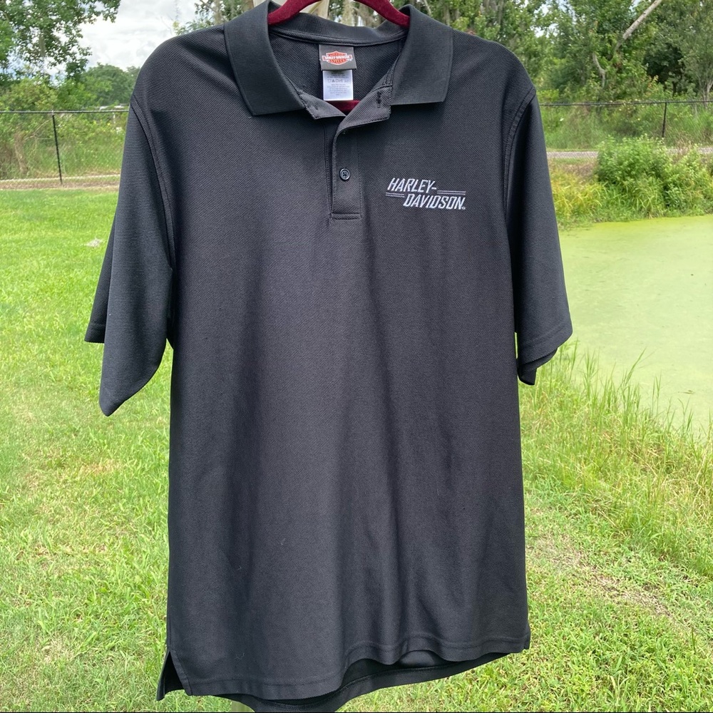 Harley-Davidson Mens Polo The Woodlands Texas Lge